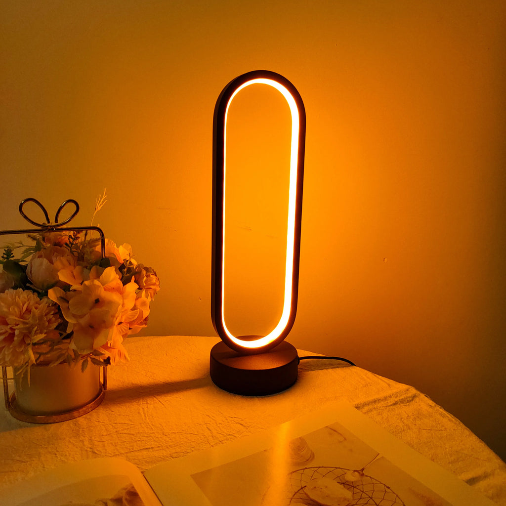 Ringlamp met Driekleurige Dimming – LED Nachtlicht voor Slaapkamer en Woonkamer, Eenvoudig te Installeren, 30 cm Diameter-2