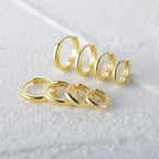 Sterling Huggie Hoop Oorbellen