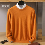 Leonard: Luxe 100% Pure Kasjmier Trui | Japanse Brei - O-Hals Pullover