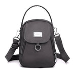Duurzame nylon 3-laags mini-schoudertas