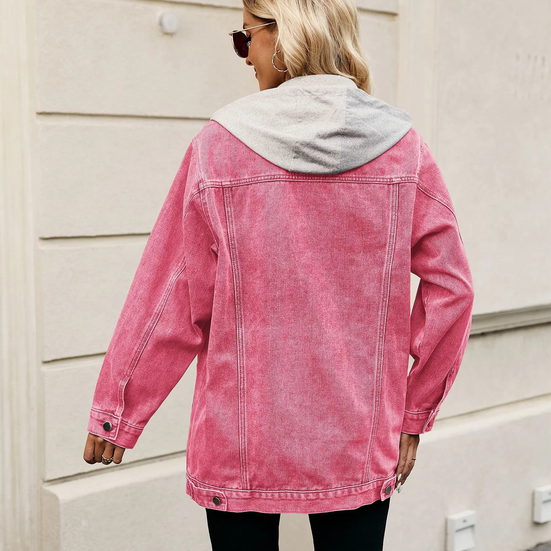 Dames Vintage Spijkerjas - Amerikaanse stijl met knoopsluiting