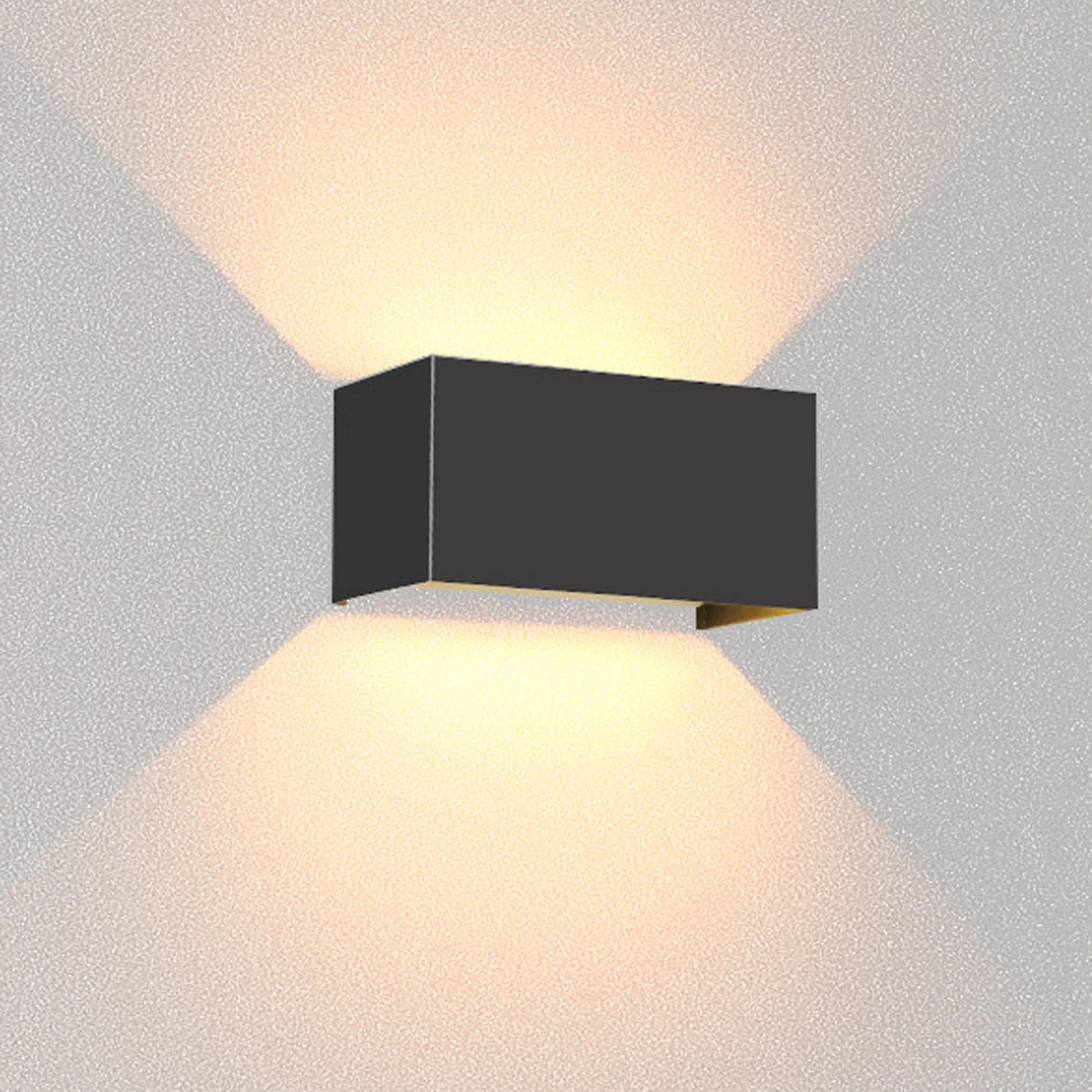 Moderne Waterdichte Wandlamp Zwart voor Binnen en Buiten - LED Muurlamp met Instelbare Kleurtemperatuur 12W/24W-1
