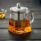 Elegante Glazen Theepot en Waterkoker Maker met Infuser – Perfect Gesteepte Theeset voor Keuken, Eten en Thuisgebruik