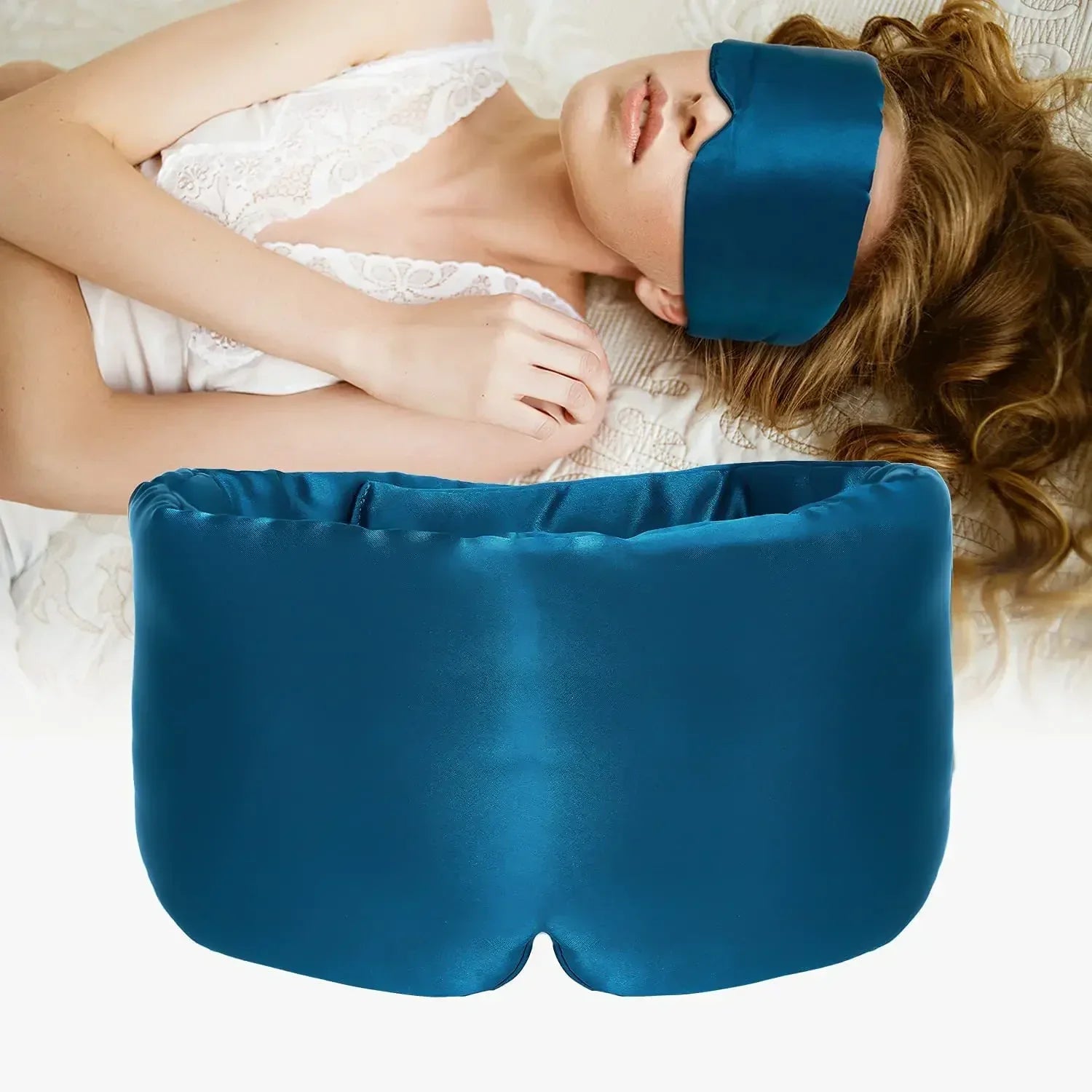 Diepe Slaap Dubbele Laag Zijde Slaapmasker