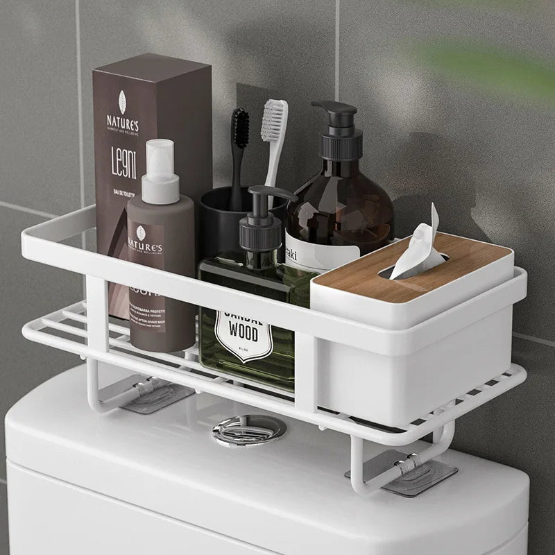 Badkamerplank voor Boven het Toilet – Duurzaam Smeedijzer, Eenvoudige Installatie, Keuze uit 1 of 2 Lagen