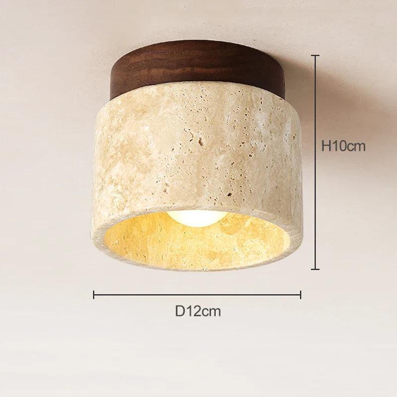 Freja - Marmer & Hout Plafondlamp