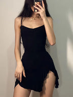 Sara Sexy Mini Jurk - Rugloze Bodycon Feestjurk