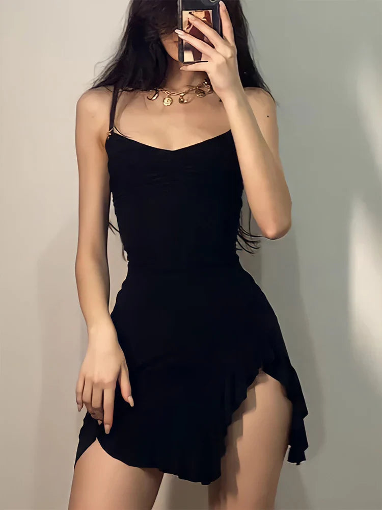 Sara Sexy Mini Jurk - Rugloze Bodycon Feestjurk