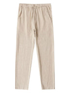 Heren Flared Broek Katoen - Relaxed Fit Pantalon voor Casual Stijl 5