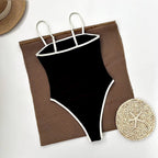Bandeau Badpak Voor Dames Met Verstelbare Bandjes In Trendy Ontwerp Voor Strand En Zwembad
