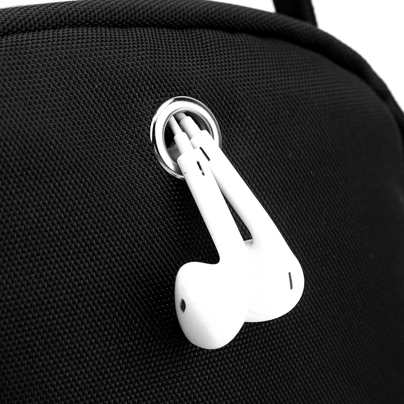 Duurzame nylon 3-laags mini-schoudertas