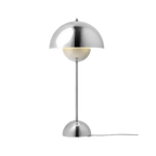 AIZAKA Chrome Paddenstoel LED Tafellamp –  Modern Chroomontwerp