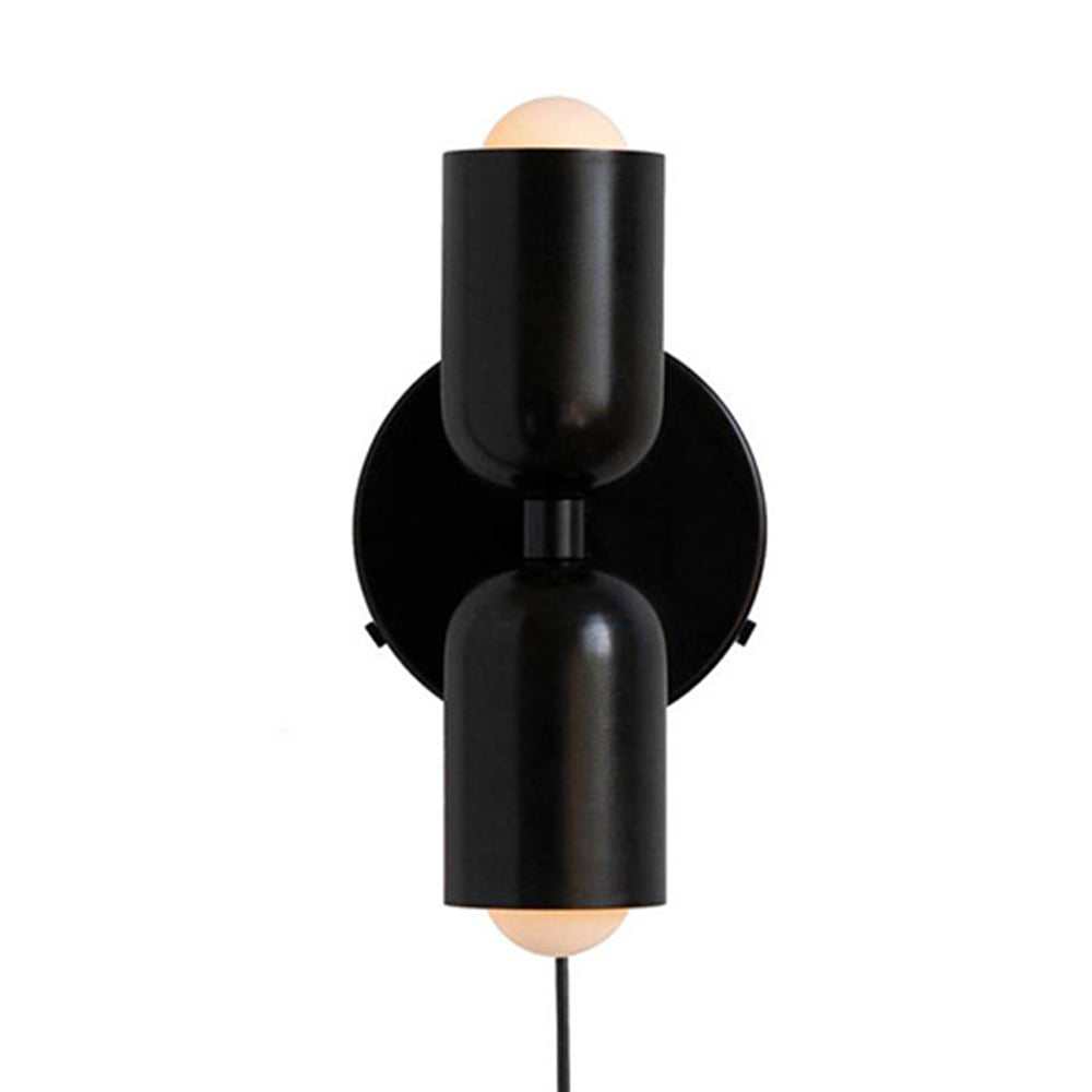 Moderne Korte Dubbele Hoofd Wandlamp voor Homestay met Verstelbare Koppen en Minimalistisch Design
