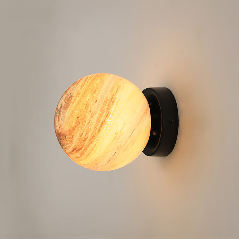 Planet Glass Moderne Plafondlamp Voor Slaapkamer Met Glazen Bol Elegante Design