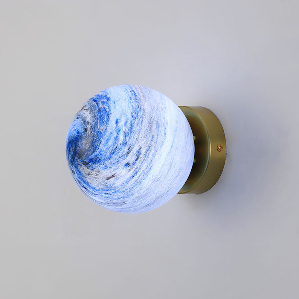 Planet Glass Moderne Plafondlamp Voor Slaapkamer Met Glazen Bol Elegante Design