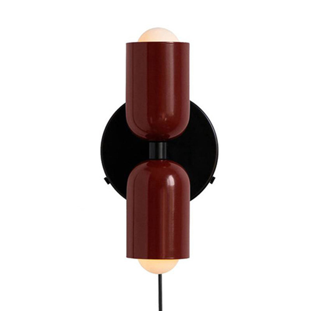 Moderne Korte Dubbele Hoofd Wandlamp voor Homestay met Verstelbare Koppen en Minimalistisch Design