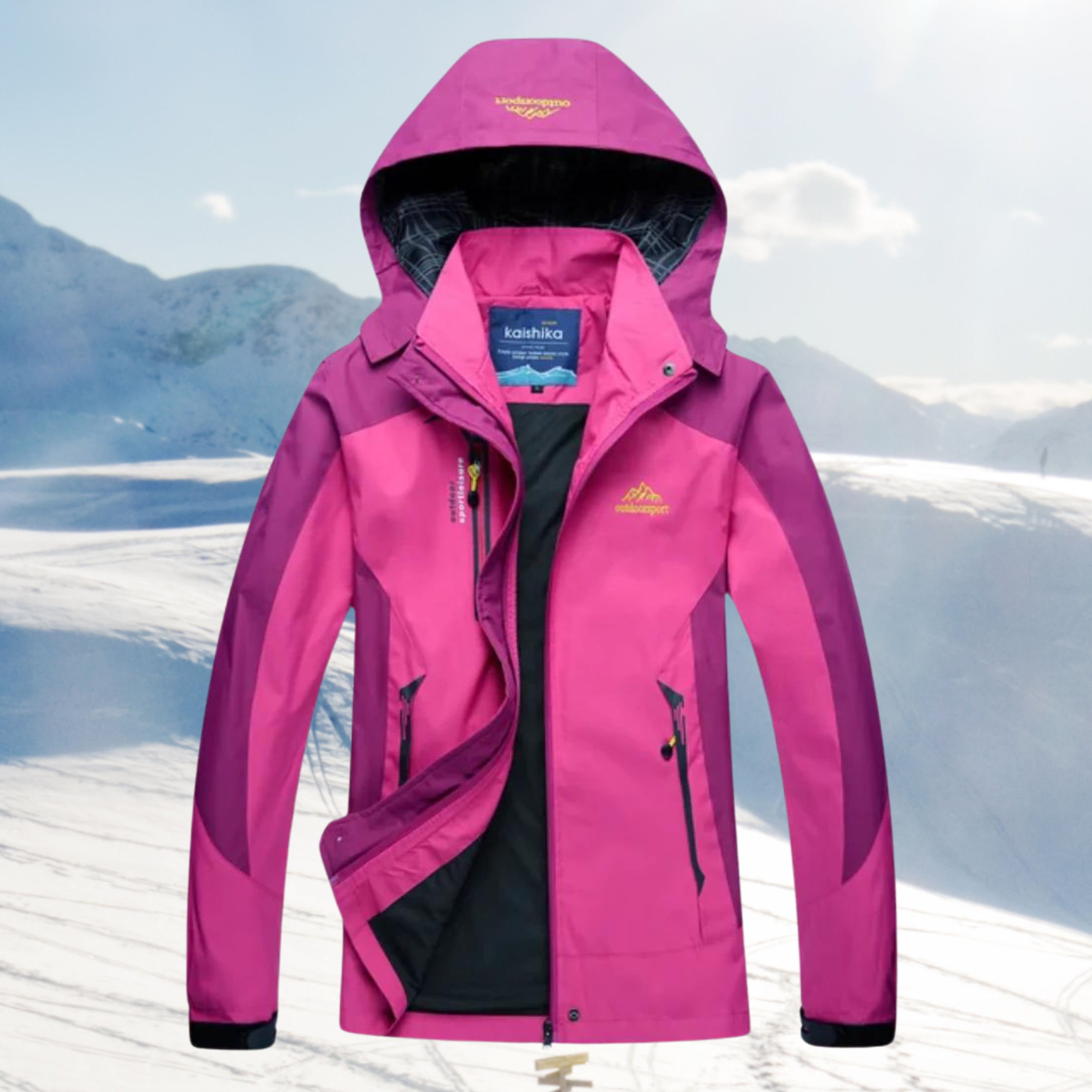 Damesjas Waterdichte Windjack Voor Buitenavonturen Comfort - Winterjas Dames