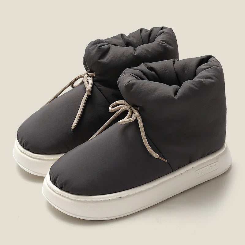 Leyla - Winter Pluche Sneeuwlaarzen voor Dames | Dikke platform enkelwarmers