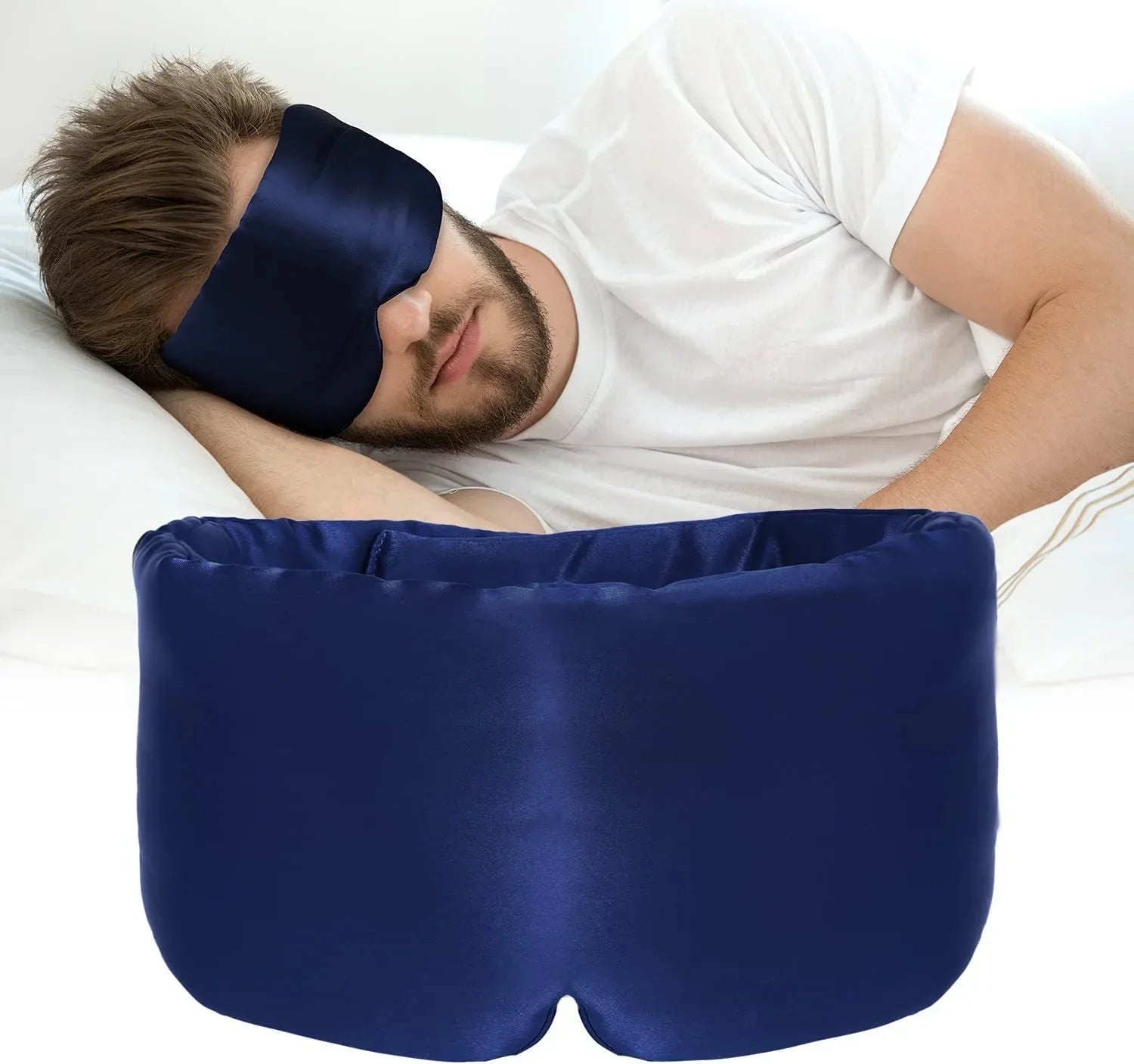 Diepe Slaap Dubbele Laag Zijde Slaapmasker