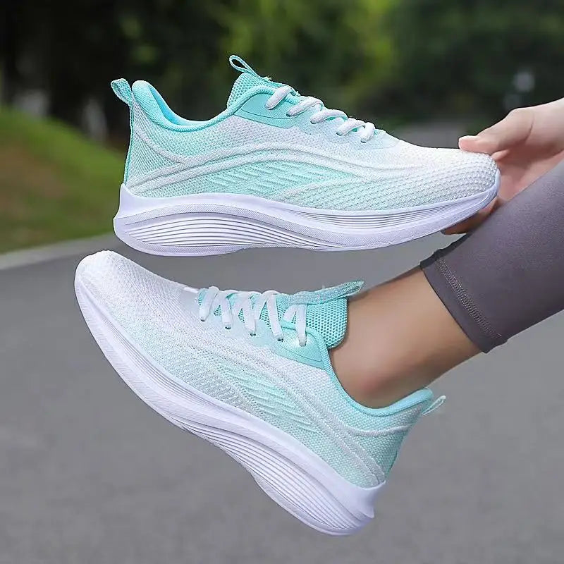 Dames Sneakers Ademend Mesh Atletisch Schokkenabsorberend Rubber 1