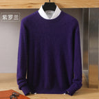 Leonard: Luxe 100% Pure Kasjmier Trui | Japanse Brei - O-Hals Pullover