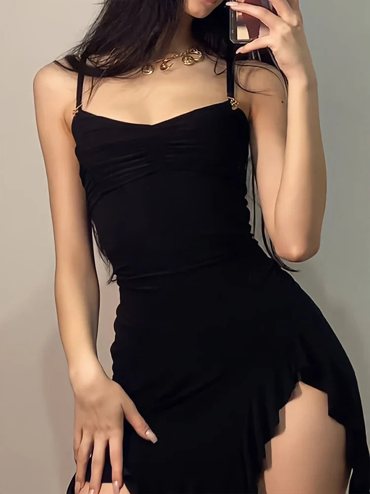 Sara Sexy Mini Jurk - Rugloze Bodycon Feestjurk