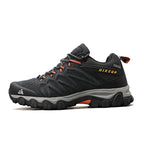 Heren Wandelschoenen Leer Duurzaam Met Antislip Rubberen Zool 3