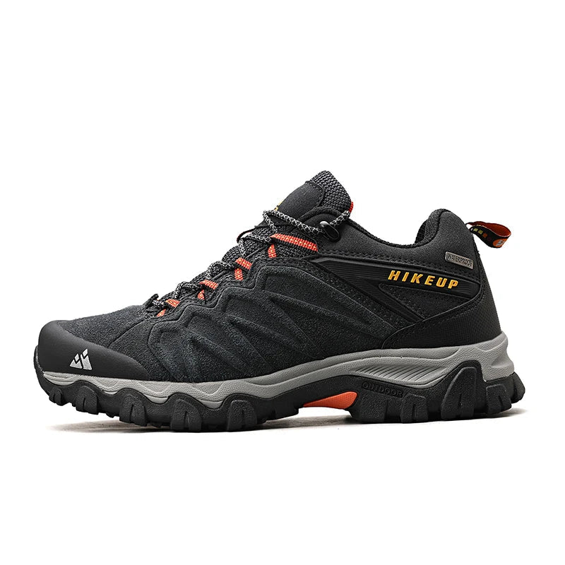 Heren Wandelschoenen Leer Duurzaam Met Antislip Rubberen Zool 3