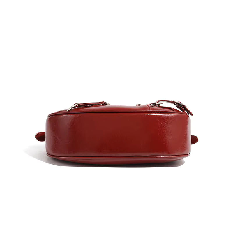 Kaida Buckle Hobo Halve Maan Tas