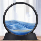 3D Bewegend Zand Kunstafbeelding | Diepzee Zandsculptuur Zandloper voor Ontspanning & Bureau Decor