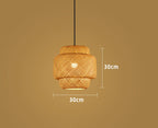 Variant image for Hanglamp van Handgeweven Bamboe 30 cm – Rotan Hanglamp voor Woonkamer en Slaapkamer, Geschikt voor E27 LED Verlichting-2