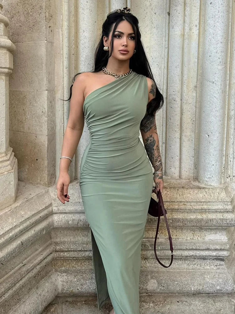 Winnie Zomer Maxi Jurk – Sexy Rugloos Slank Fit voor Elegante Feesten & Streetwear