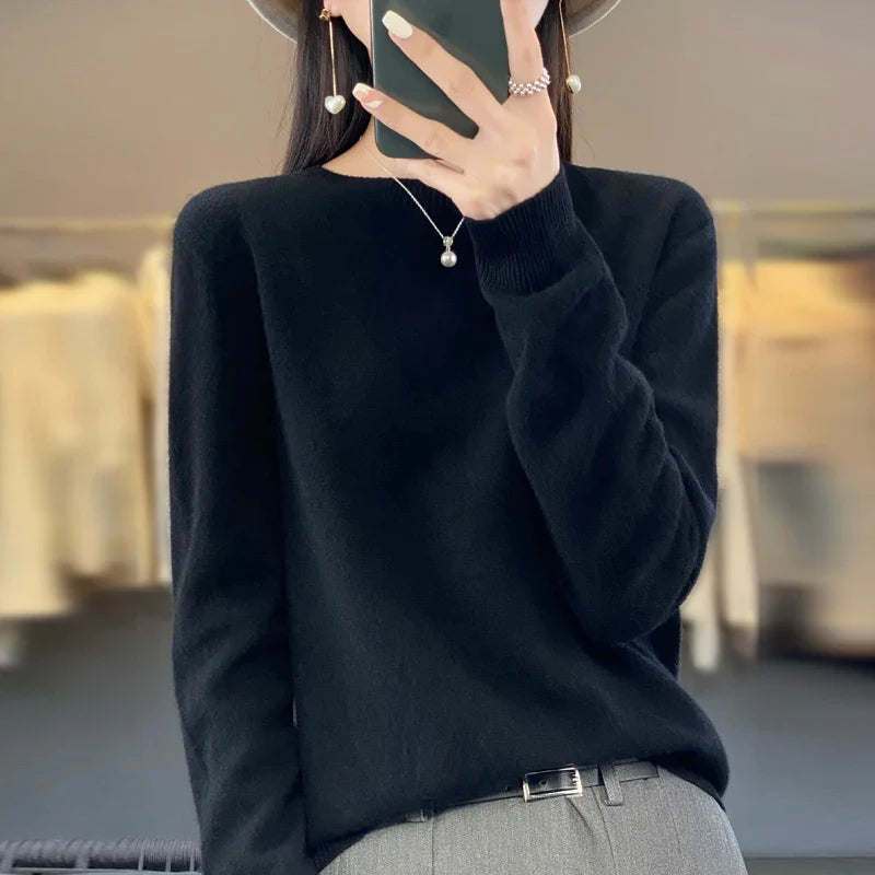 Selena: 100% Australische merino wol sweater/pullover