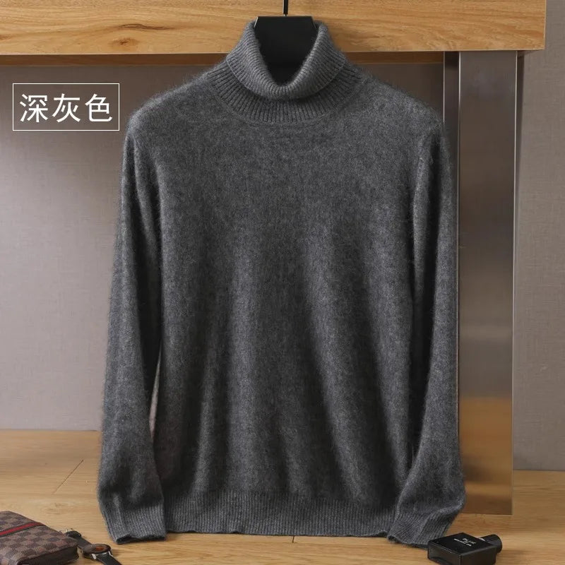 Japanse brei - Heren 100% Kasjmier - pure kasjmier fluwelen trui