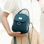 Duurzame nylon 3-laags mini-schoudertas