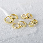 Sterling Huggie Hoop Oorbellen