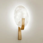LuxeNord - Moderne Postmoderne Wandlamp van Koper en Marmer met LED Verlichting