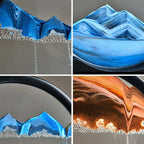 3D Bewegend Zand Kunst Foto Zandloper Drijfzand Ambachtelijk Stromend Zand