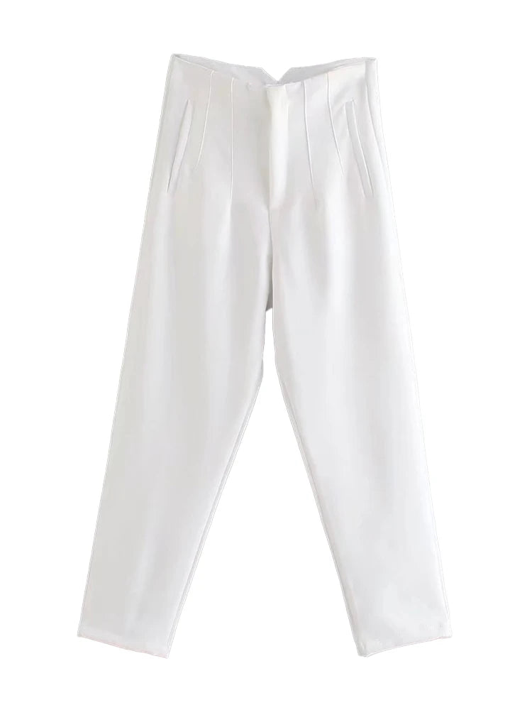 Variant image for Damesbroek Hoge Taille Zwart M Katoen Vintage-3