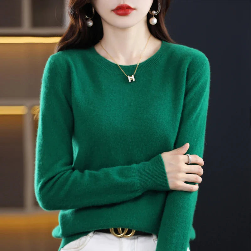 Maren: 100% pure wollen cashmere trui voor de winter en herfst