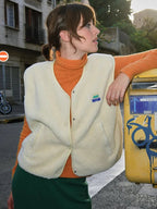 Bersh - Trendy Wollen Bodywarmer voor Dames met Knopen