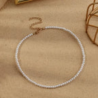 Nieuwe Eenvoudige Imitatie Zoetwaterparel Ketting