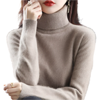 Sinead: Japanse gebreide 100% kasjmier coltrui voor vrouwen: herfst- en wintermust-have