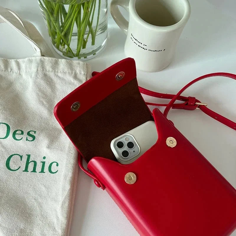 De OUSU Mini PU-leren portemonnee