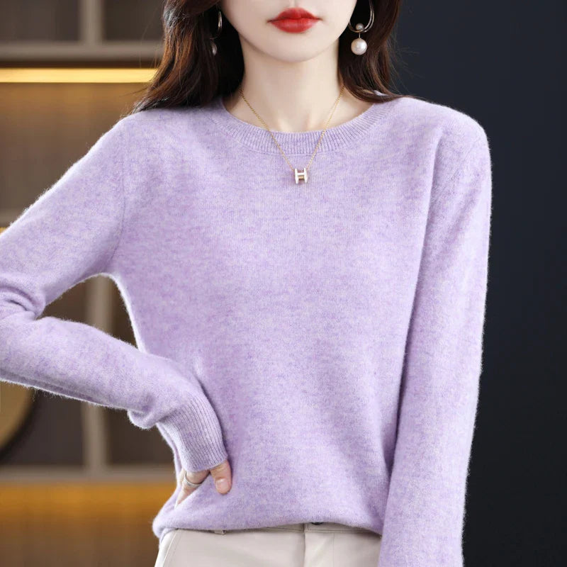 Claire: Dames 100% Pure Wol Cashmere Trui