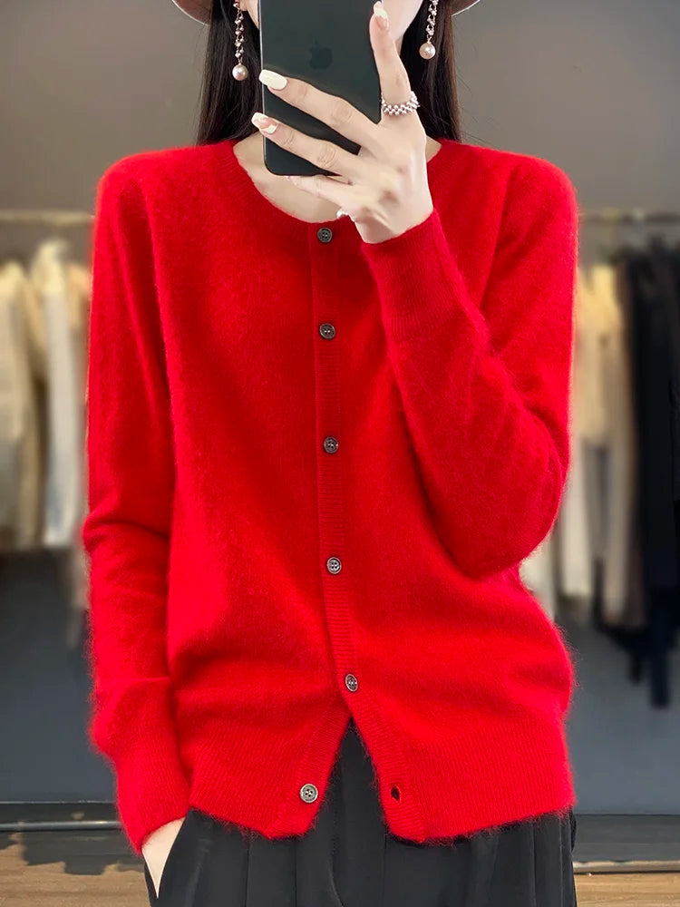 Celine: Trui/Cardigan Super Warm | Pure 100% Kasjmier Trui
