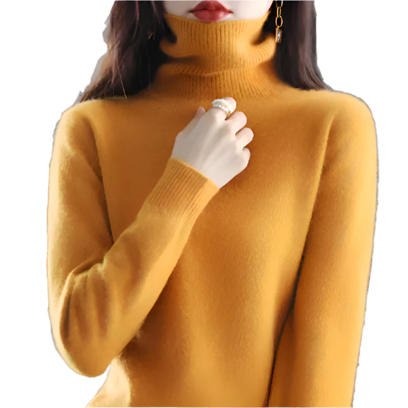 Sinead: Japanse gebreide 100% kasjmier coltrui voor vrouwen: herfst- en wintermust-have