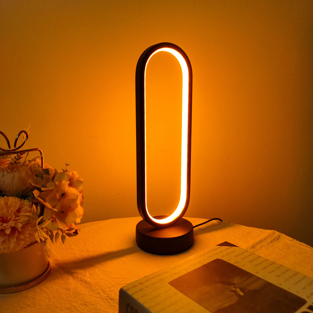 Ringlamp met Driekleurige Dimming – LED Nachtlicht voor Slaapkamer en Woonkamer, Eenvoudig te Installeren, 30 cm Diameter-3