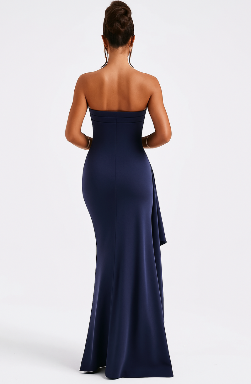Scarlette - Gedraaide maxi-jurk zonder schouders 1