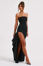 Scarlette - Gedraaide maxi-jurk zonder schouders 4